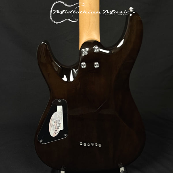Schecter - C-6 Plus Electric Guitar - Charcoal Burst Finish - Unique Stunning Pattern!
