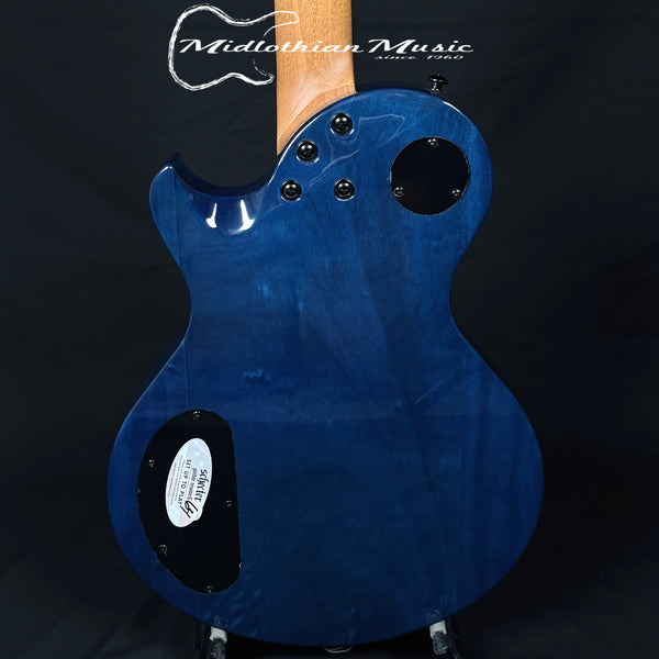 Schecter - Solo-II Standard Electric Guitar - Ocean Blue Burst Burl Gloss Finish