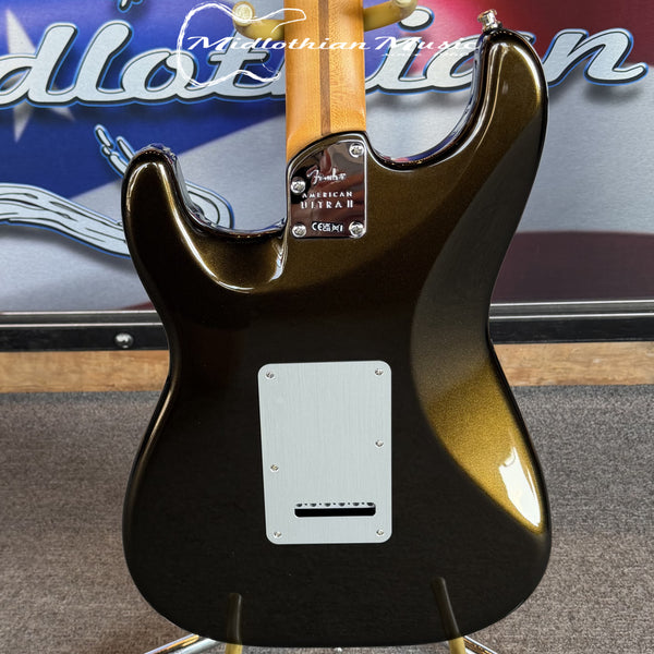 Fender American Ultra II Stratocaster HSS Electric Guitar - Texas Tea & Ebony Fingerboard w/Case USED