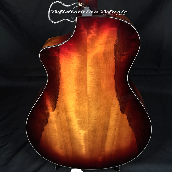 Breedlove - Oregon Concert Old Fashioned CE - Acoustic/Electric Guitar - Myrtlewood Orange/Red Gloss Finish