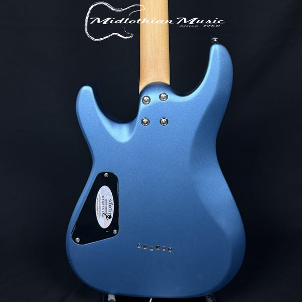 Schecter C-6 Deluxe - 6-String Electric Guitar - Satin Metallic Light Blue Finish