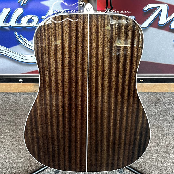 Washburn - Deep Forest Burl - 6-String Dreadnought Acoustic Guitar - Black Fade Gloss