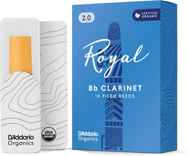 Rico Royal Bb Clarinet Reeds - Box Of 10 - Strength 2.0