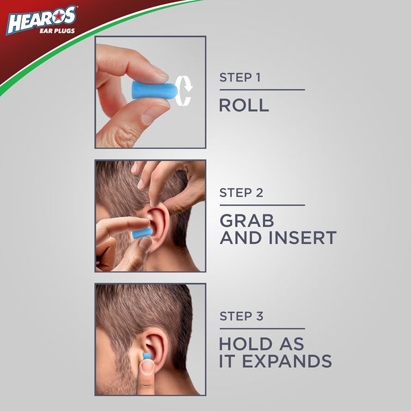 Hearos Xtreme Protection Ear Plugs - 14 Pairs - NRR 33 - Blue Finish