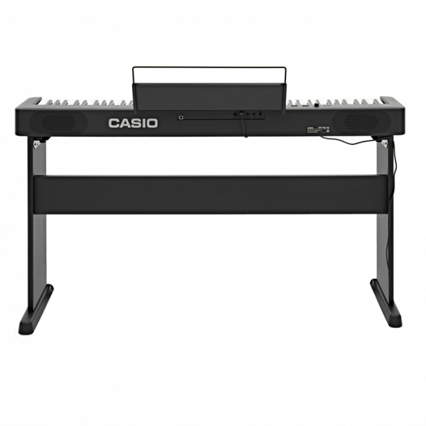 Casio CDP-S160BK 88-Key Compact Digital Piano w/CS-46P Wooden Stand Bundle - Black Finish