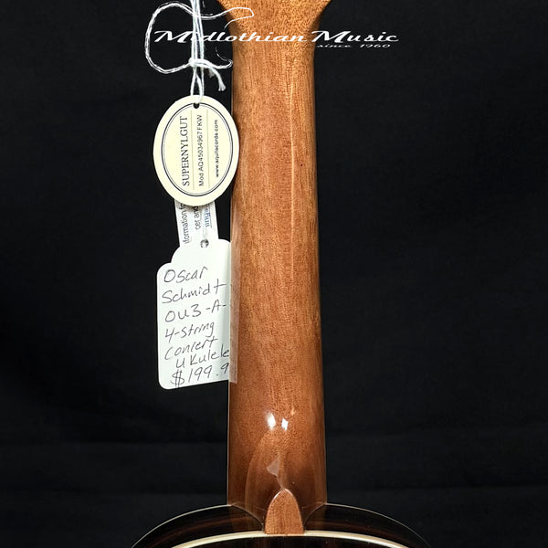 Oscar Schmidt - OU3-A-U Concert Ukulele - Natural Gloss Finish