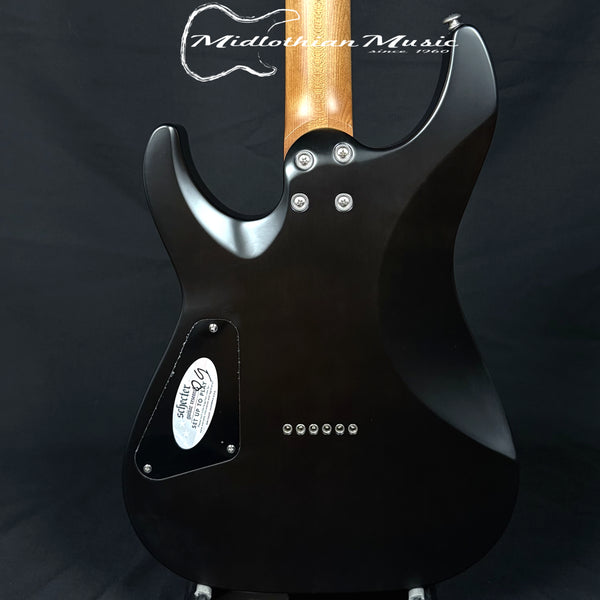 Schecter - C-1 Standard Plus - Transparent Black Burst Satin Finish