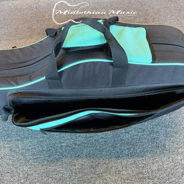 Kaces - Alto Saxophone Case (KBOASTL) - Teal Finish USED