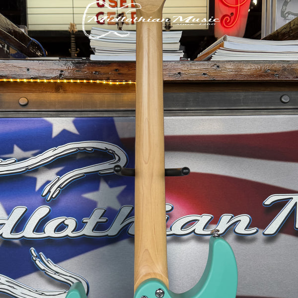 Schecter C-6 Deluxe - 6-String Electric Guitar - Satin Aqua Finish USED