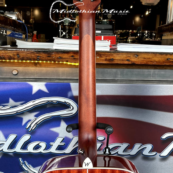 Washburn - Deep Forest Burl - 6-String Dreadnought Acoustic Guitar - Amber Fade Gloss