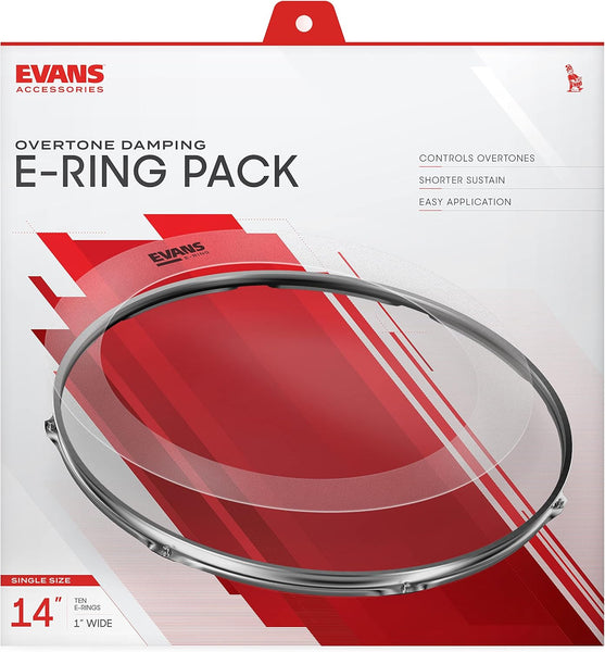Evans Overtone Damping E-Ring Pack - 14" & 1" Wide (Sold Individually)
