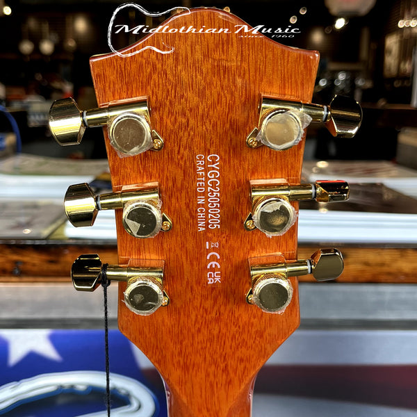 Gretsch - Electromatic LTD Flame Okoume Broadkaster Jr. - Single-Cut w/Bigsby - Roundup Orange Stain Finish