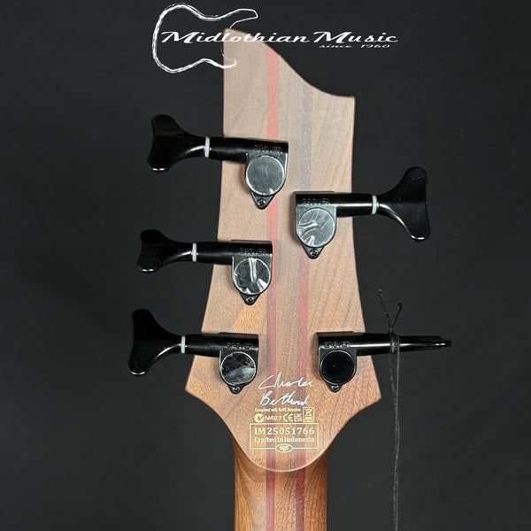 Schecter - Charles Berthoud - CB-5 - 5-String Active Bass Guitar - See Through Black Satin Finish