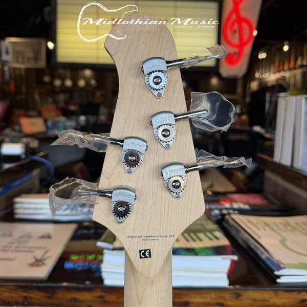 Lakland Skyline 55-02 Custom - 5-String Bass Guitar - Ice Blue Metallic Finish