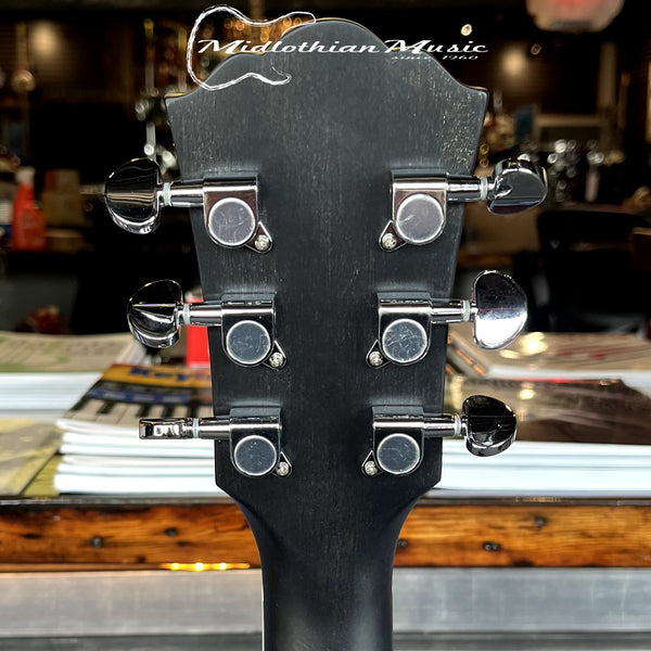 Washburn - Deep Forest Burl - 6-String Dreadnought Acoustic Guitar - Black Fade Gloss