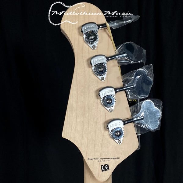 Lakland Skyline 44-64 Custom PJ - 4-String Bass - White Gloss w/Tortoise Pickguard w/FREE GATOR GIG BAG!