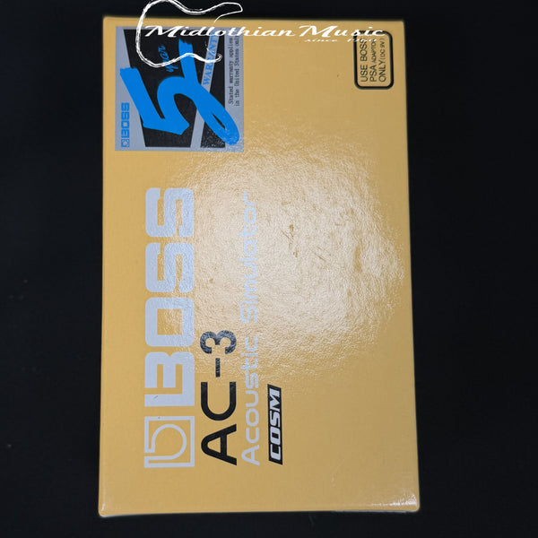 Boss AC-3 Acoustic Simulator Effect Pedal w/Original Box & Paperwork USED