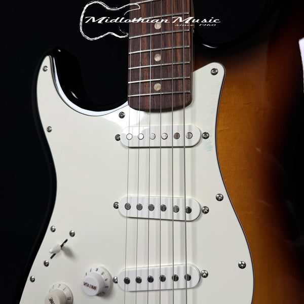 Fender - Squier Affinity Stratocaster - Left-Handed Electric Guitar - 3 Tone Sunburst Gloss USED