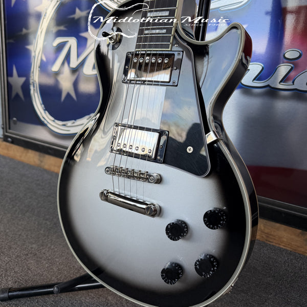 Epiphone - Les Paul Custom - Limited-Edition Electric Guitar - Silver Burst Gloss Finish USED