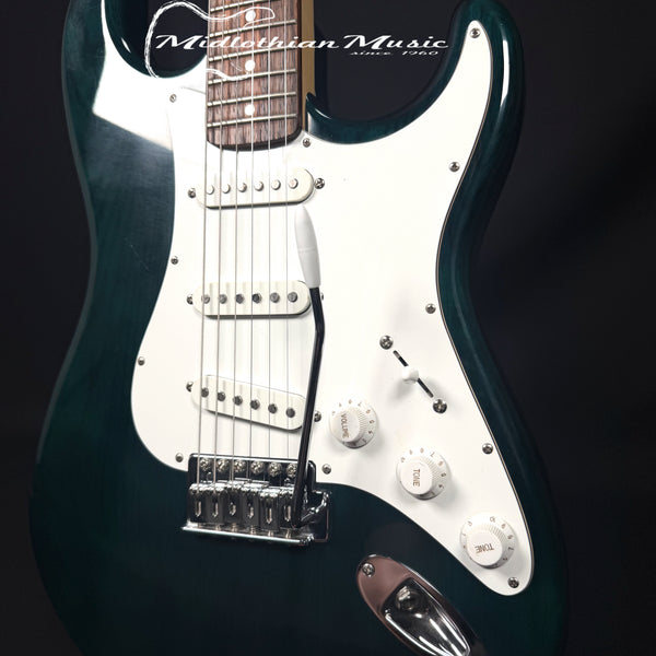 Austin - Strat Style 6-String Electric Guitar - Green Gloss Finish USED