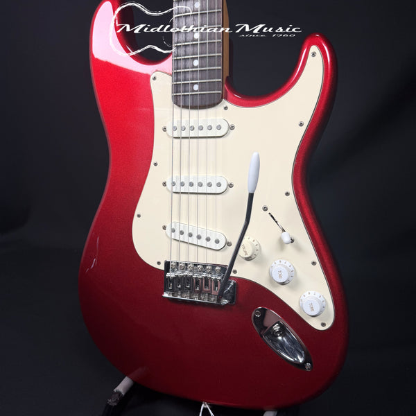 Austin - Strat Style 6-String Electric Guitar - Candy Apple Red Gloss Finish USED