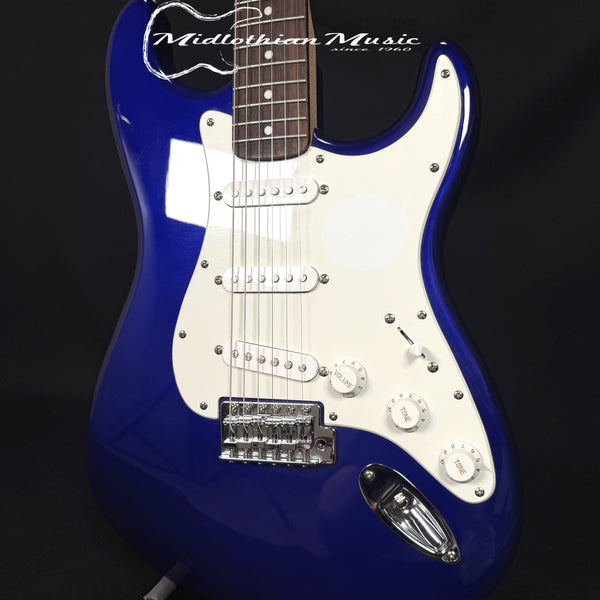 Fender Squier Affinity Stratocaster - 6-String Electric Guitar - Jewel Blue Gloss Finish USED