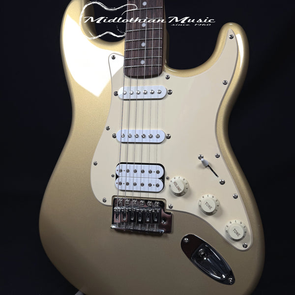 Fender - Squier Bullet Stratocaster HSS - 2014 - Shoreline Gold Gloss Finish USED