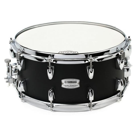 Yamaha Tour Custom Snare Drum - 6.5" x 14" - Licorice Satin Black Finish