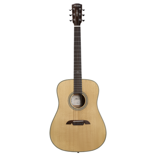 Alvarez AD60 - Herringbone Dreadnought Acoustic Guitar - Natural Gloss Finish
