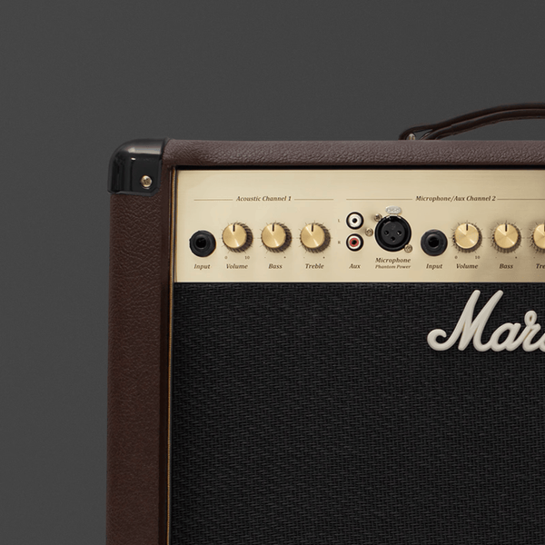 Marshall AS50D 50-Watt 2x8" - 2-Channel Acoustic Combo Guitar Amplifier - Brown
