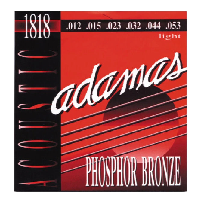 Adamas 1818 Phosphor Bronze Light 12-53 - Acoustic Guitar Strings