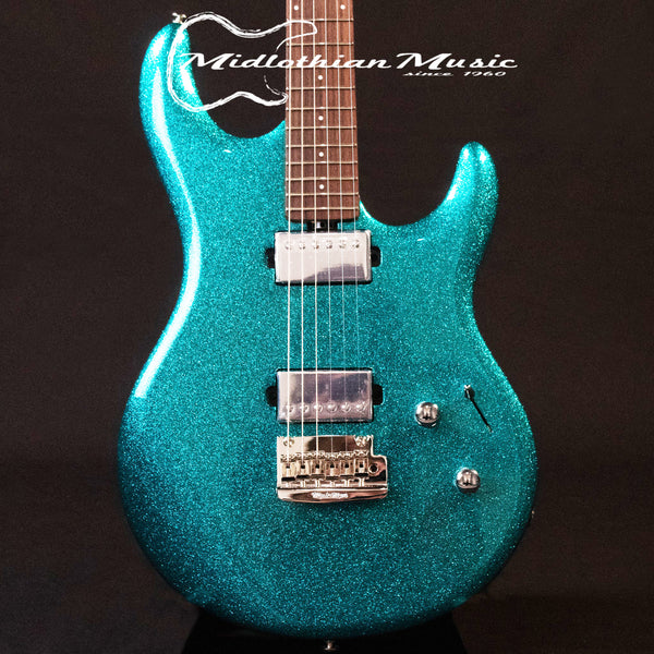 Ernie Ball Luke III - 6-String Electric Guitar - Ocean Sparkle Gloss Finish w/Hardshell EB Case