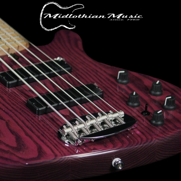 Lakland Skyline 55-OS - 5-String Bass - Transparent Purple Finish