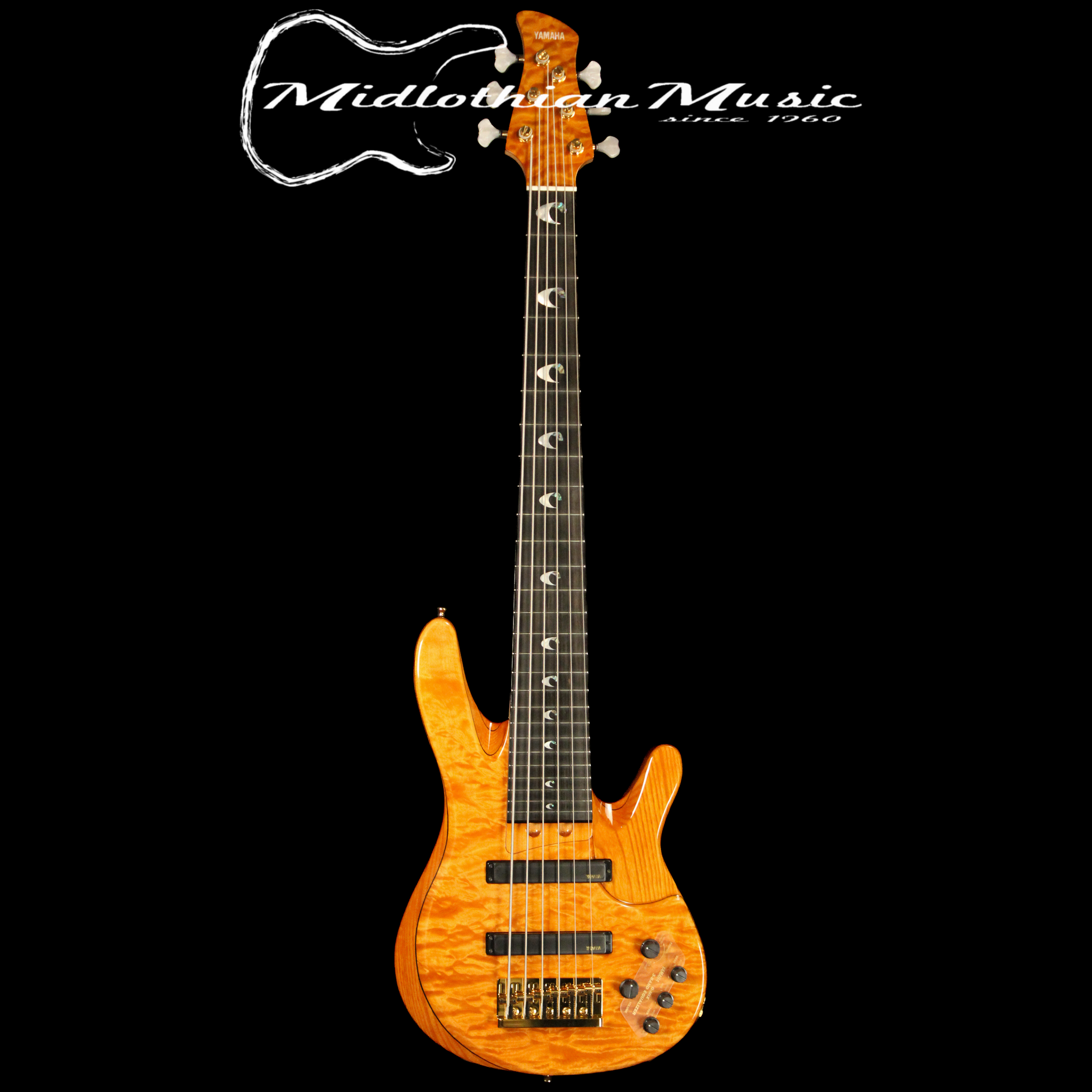Yamaha John Patitucci Signature 6-String Bass Guitar - Amber