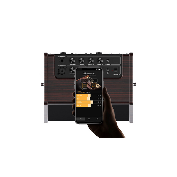 NUX AC-25 - 25-Watt - 1x6.5" - Acoustic Guitar Portable Battery Operated Combo Amp