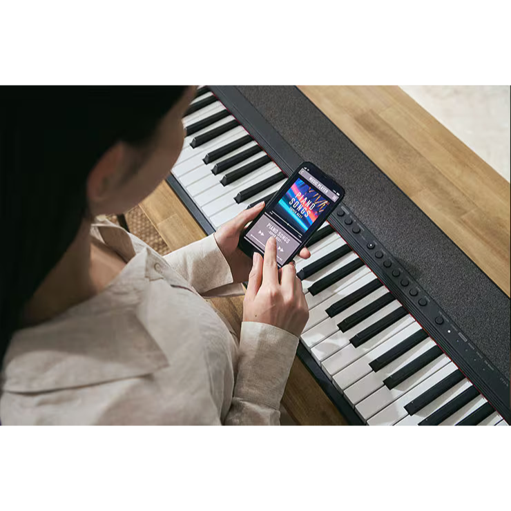 Casio CT-S1-76BK - 76 Key Portable Keyboard - Black Finish w/Power Sup