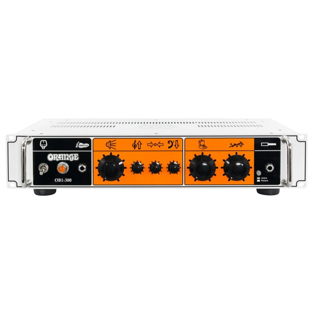 Orange OB1-300 - 300-Watt Single Channel Solid State Bass Head - White Finish