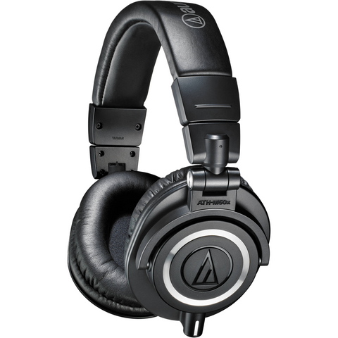 Audio-Technica - ATH-M50x Studio Monitoring Headphones - Black Finish