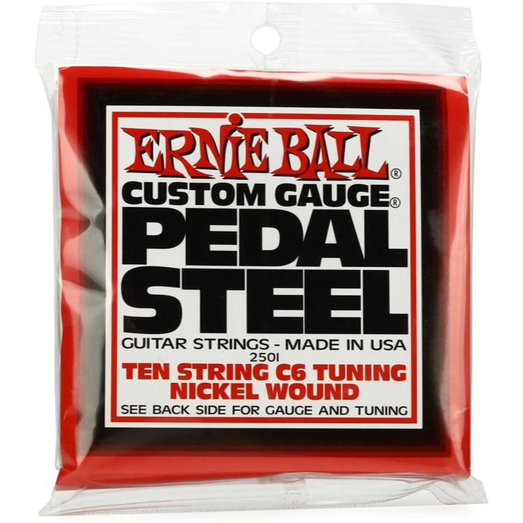 Ernie Ball - 2501 - Pedal Steel C6 Tuning Nickel Wound Guitar Strings - .012-.066 - 10-String