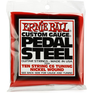 Ernie Ball - 2501 - Pedal Steel C6 Tuning Nickel Wound Guitar Strings - .012-.066 - 10-String