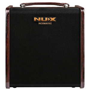 NUX Stageman II AC-80 Bluetooth Portable Acoustic Guitar Amplifier - 80 Watts - Brown/Black Finish