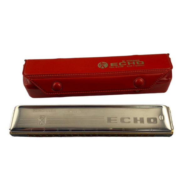 Hohner 2409/40 Echo Tremolo 3 Oktaven - 10 Double Hole Harmonica - Key