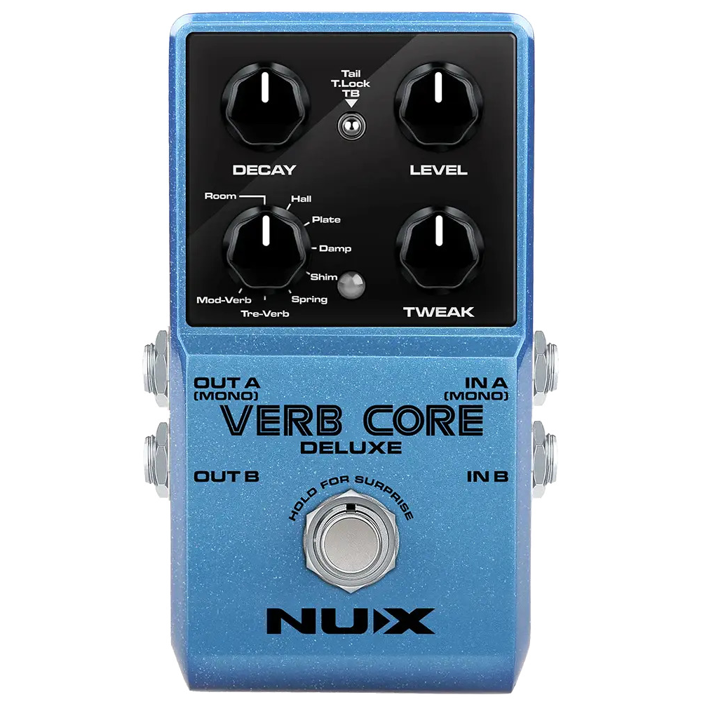 NUX Verb Core Deluxe w/8 Different Reverbs & Freeze - Effect Pedal