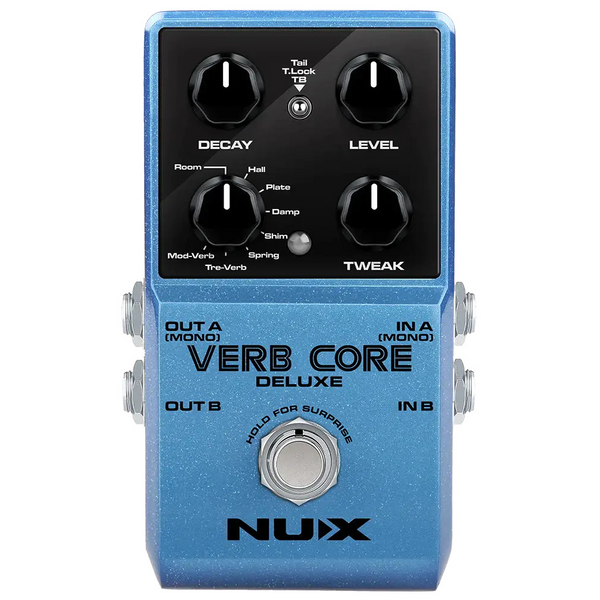 NUX Verb Core Deluxe w/8 Different Reverbs & Freeze - Effect Pedal
