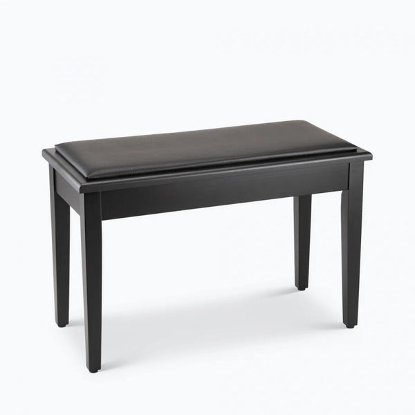 On-Stage - KB8904B - Deluxe Piano Bench w/Storage Compartment - Black Finish