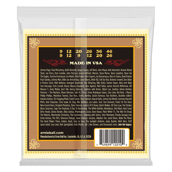 Ernie Ball - Earthwood - 80/20 Bronze Alloy - 12-String Acoustic Guitar Strings - 9-46 (2010) (1 Pack)