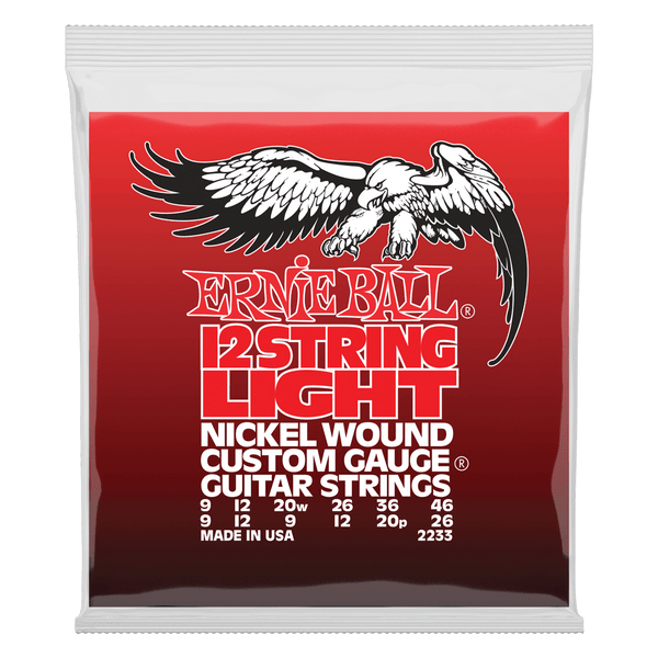 Ernie Ball 12-String Light - Nickel Wound Guitar Strings 9-46 (P02233)