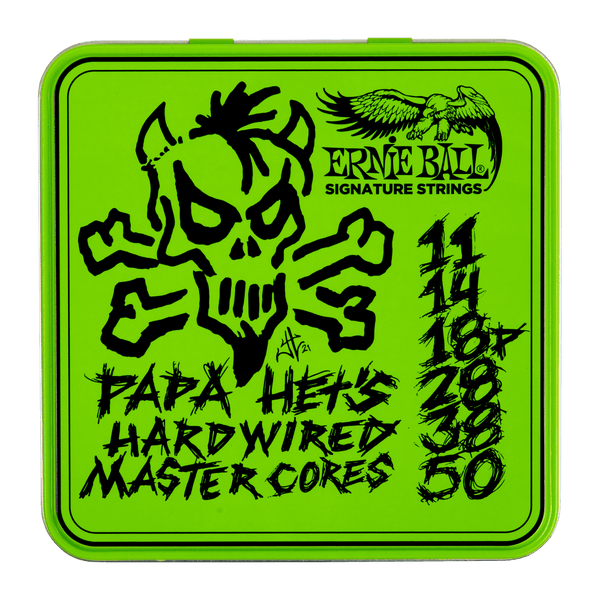 Papa Het’s Hardwired Master Core Signature Electric Guitar Strings 3-Pack w/Metal Tin