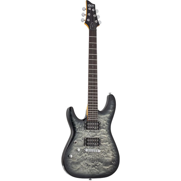 Schecter - C-6 Plus - Left Handed Guitar - Charcoal Burst Gloss Finish