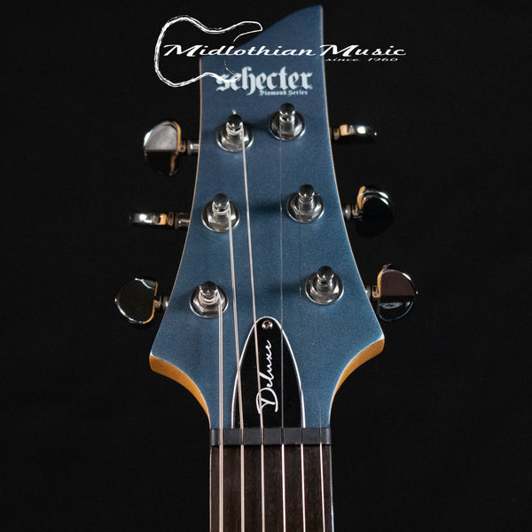 Schecter C-6 Deluxe - Electric Guitar - Satin Metallic Light Blue Finish
